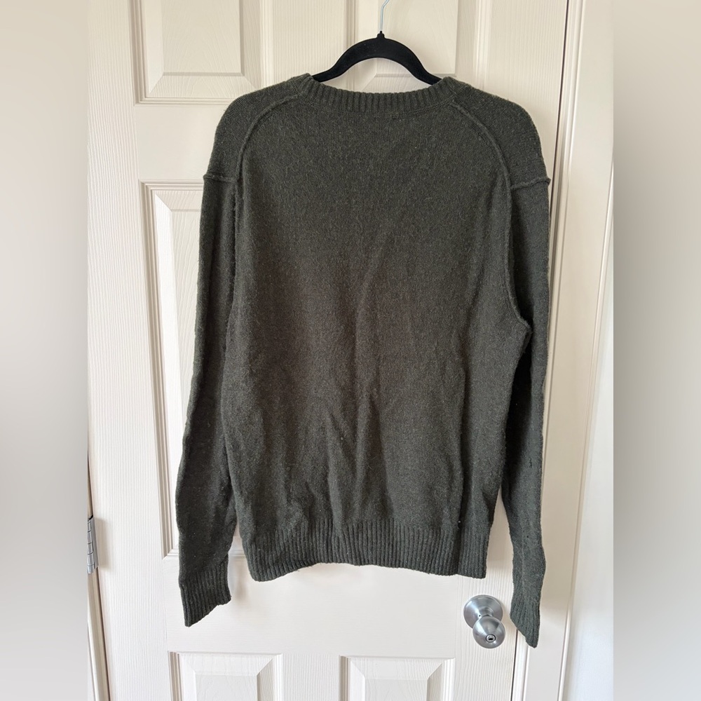 LAMBS WOOL BLEND Green Long Sleeve - LARGE